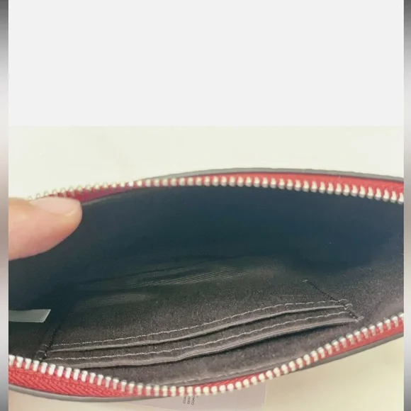 Coach Red Leather Wristlet with Aries NWOT - Picture 6 of 10